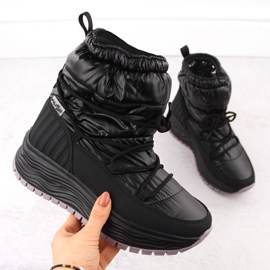 Śniegowce Damskie wsuwane Filippo DBT6647 czarne 1