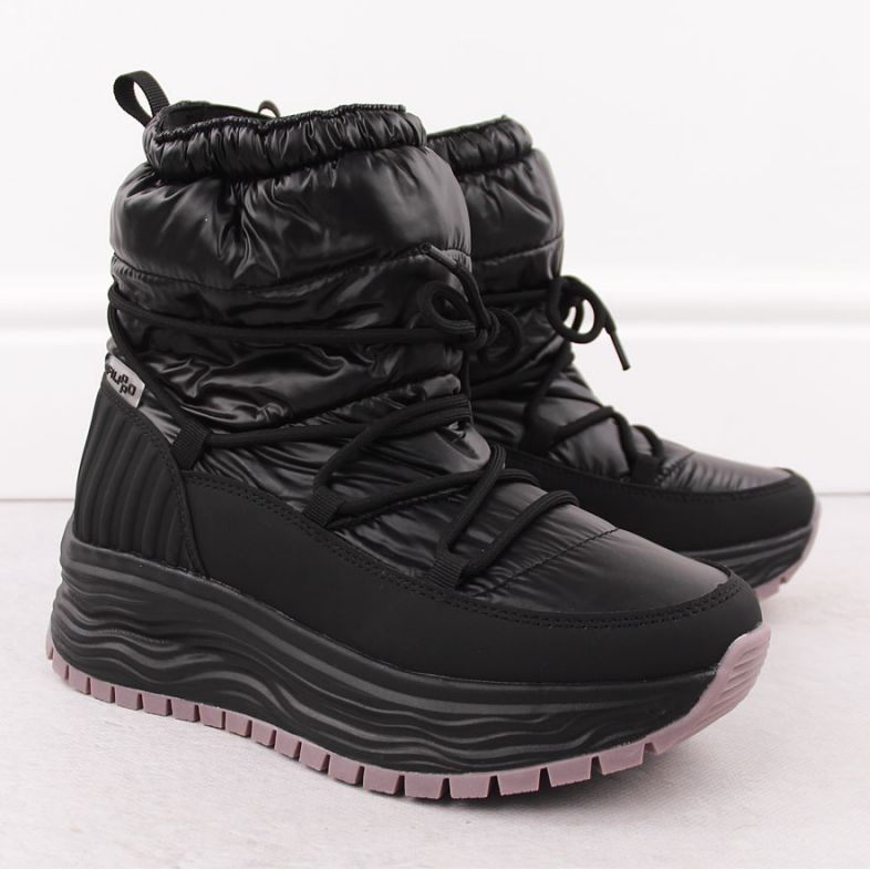 Śniegowce Damskie wsuwane Filippo DBT6647 czarne 2