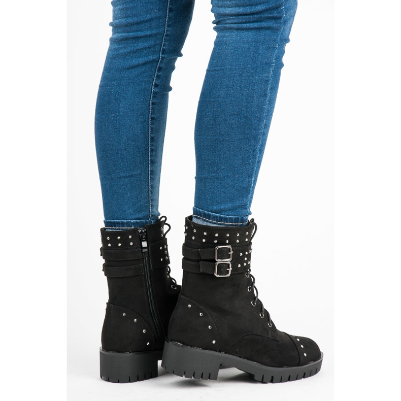 Vices Stylowe Workery czarne 2