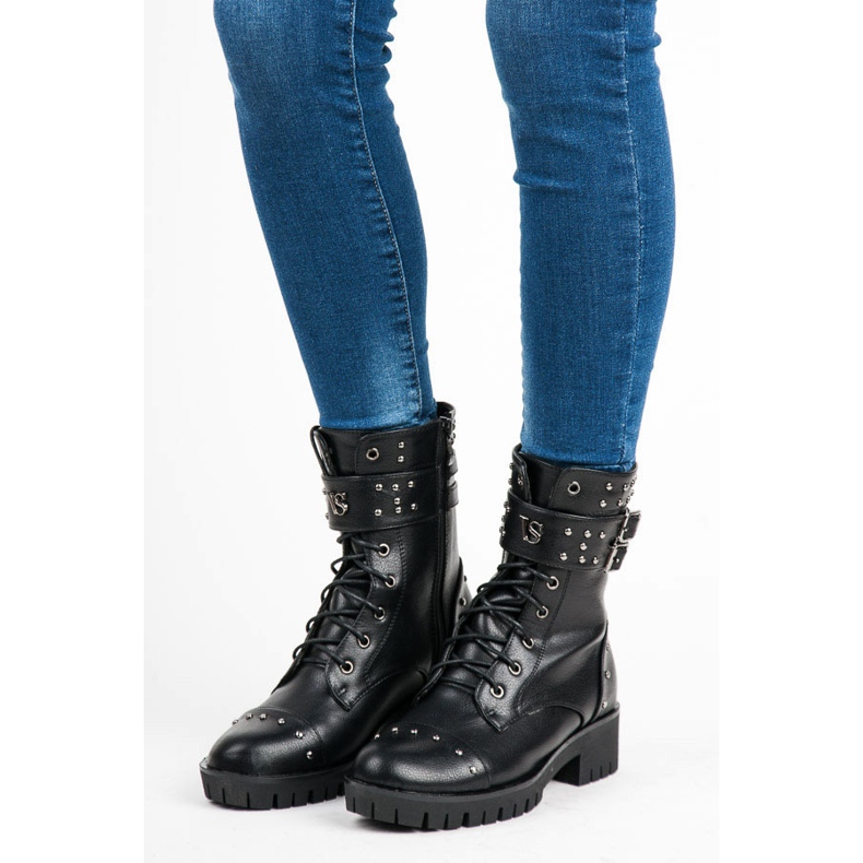 Vices Stylowe Workery czarne 1