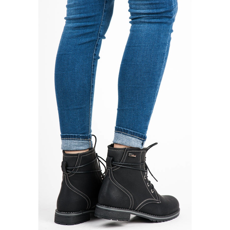 Queentina Botki workery czarne 1