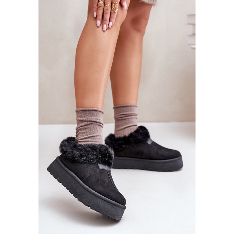 Śniegowce niskie Ocieplane VL245P czarne 1