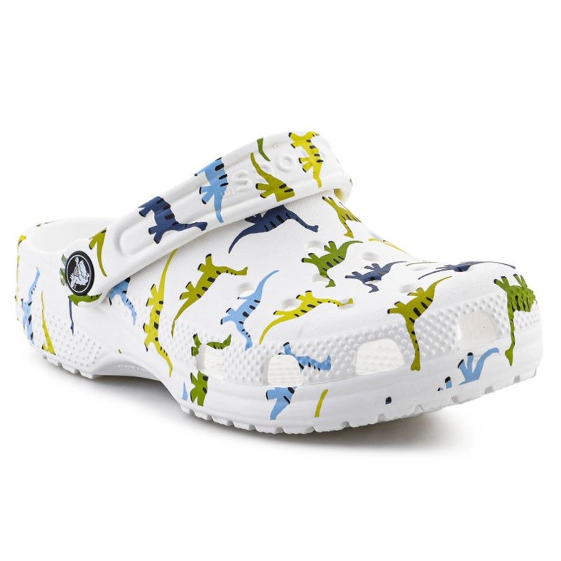 Chodaki Crocs Classic Character Print Clog 209695-9DH białe 1