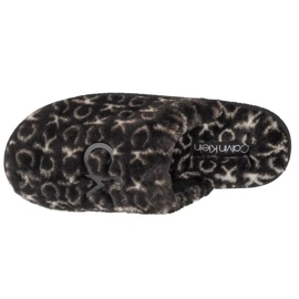 Kapcie Calvin Klein Slipper Mule Fur Mono HW0HW00536-0GK czarne 3