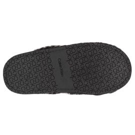Kapcie Calvin Klein Slipper Mule Fur Mono HW0HW00536-0GK czarne 4