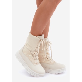 Damskie Śniegowce Inua Z Ociepliną Primaloft 4F 4FRAW24FSBSF012 Beżowe beżowy 1