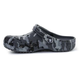 Klapki Crocs Classic Printed Camo Clog 206454-0IE czarne 4