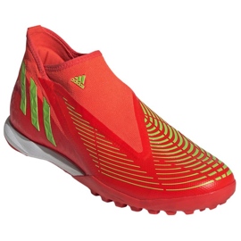 Buty adidas Predator Edge.3 Ll Tf GV8533 czerwone pomarańcze i czerwienie 3