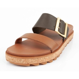 Klapki Sorel Roaming Slide NL4177-242 brązowe 3