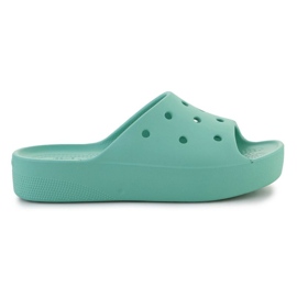 Klapki Crocs Classic Platform Slide W 208180-3UG zielone 10