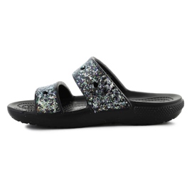 Klapki Crocs Classic Glitter Sandal 207788-0C4 czarne 8