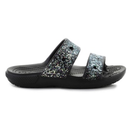 Klapki Crocs Classic Glitter Sandal 207788-0C4 czarne 10
