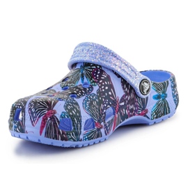 Klapki Crocs Classic Butterfly Clog 208297-5Q7 niebieskie 3