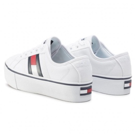 Tommy Hilfiger Buty Tommy Jeans Flatform Flag Sneaker EN0EN00944-YBR białe 3