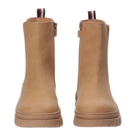 Botki Tommy Hilfiger Bootie Cognac W T3A5-33059-0315582-582 brązowe 3