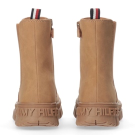 Botki Tommy Hilfiger Bootie Cognac W T3A5-33059-0315582-582 brązowe 4