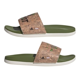 Klapki adidas Adilette Comfort Jr ID8029 zielone 6