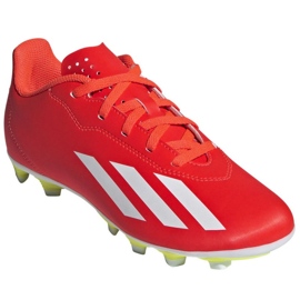 Buty piłkarskie adidas X Crazyfast Club FxG IF0720 czerwone 3