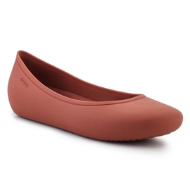 Buty Crocs Brooklyn Flat 209384-2DT czerwone 5