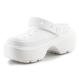Klapki Crocs Stomp Clog 209347-0WV białe 4