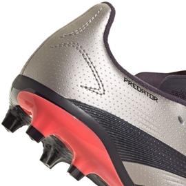 Buty piłkarskie adidas Predator League Fg IF6354 srebrny 7