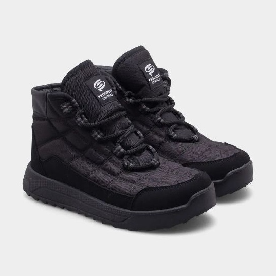 Buty damskie zimowe śniegowce Progress PROGJ-24-152 czarne 2