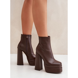 Botki Model Selahra JA-26 Czekolada - Step in style brązowe 1