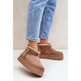 Śniegowce Model Heslania HY877-2 Brown - Step in style brązowe 1