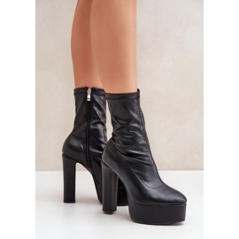 Botki Model Tennira C-243 Black - Step in style czarne 1