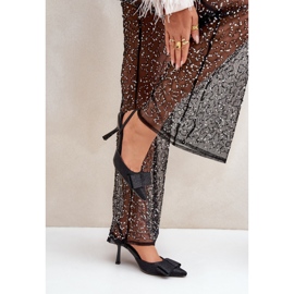 Szpilki Model Gredan SQC-109 Black - Step in style czarne 1