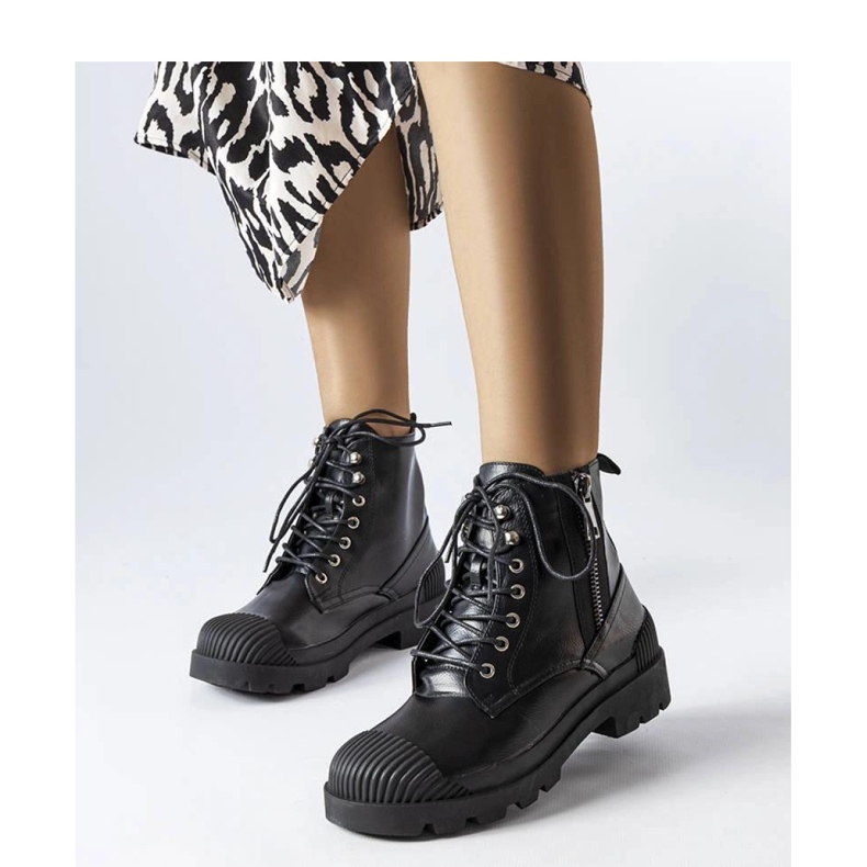 Czarne workery damskie Shell - Solea 1