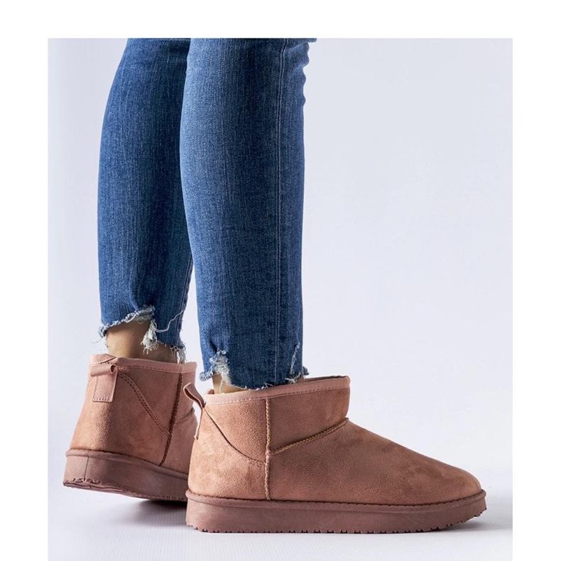 Różowe ocieplane krótkie śniegowce Guglielma - Solea 1