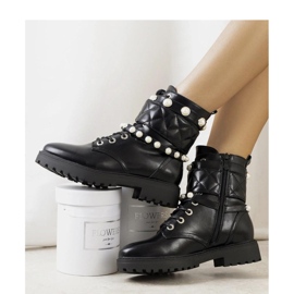 Czarne traperki damskie Cesia - Solea 1