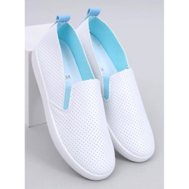 Tenisówki slip-on WHITE/BLUE białe 1