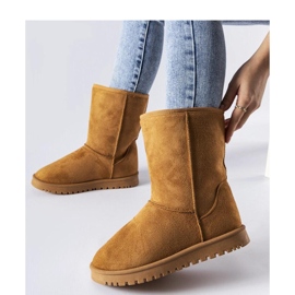 Brązowe ocieplane klasyczne śniegowce Ireneo - Solea 1