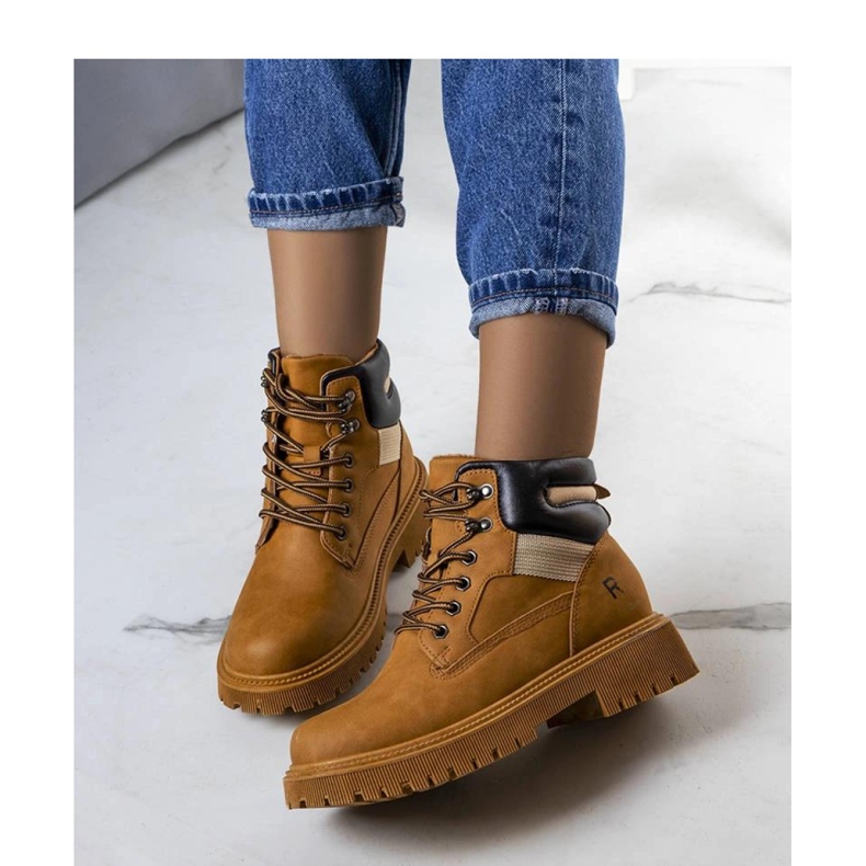 Brązowe ocieplane traperki Nadel - Solea 1