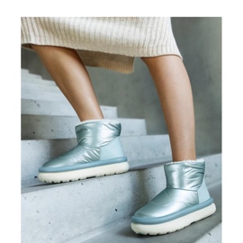 Jasnozielone ciepłe śniegowce na platformie Cores - Solea 1