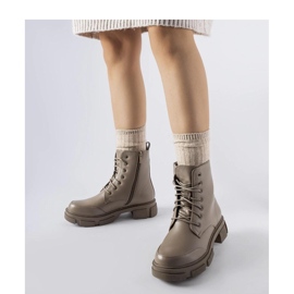 Szaro-brązowe ocieplane workery Cunningham - Solea 1