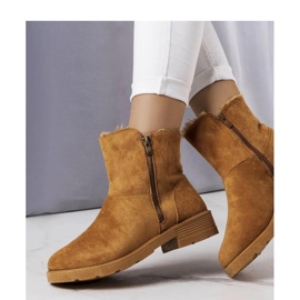 Brązowe botki ocieplane 1