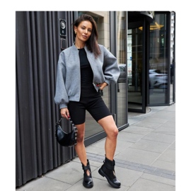 Czarne botki damskie 1