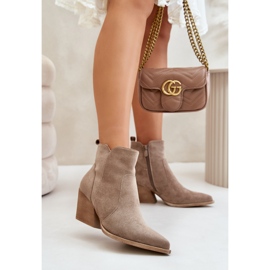 Botki Model Virtris RQ491 Dark Beige - Step in style beżowy 1