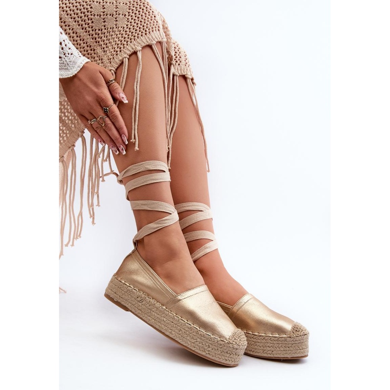 Espadryle Model Tailesse C-285 Gold - Step in style żółte 2
