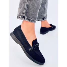 Mokasyny ażurowe Lucena Black czarne 2