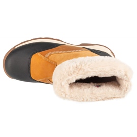 Buty Timberland White Ledge Pullon Wp TB1A2KUF231 żółte z futrem 2