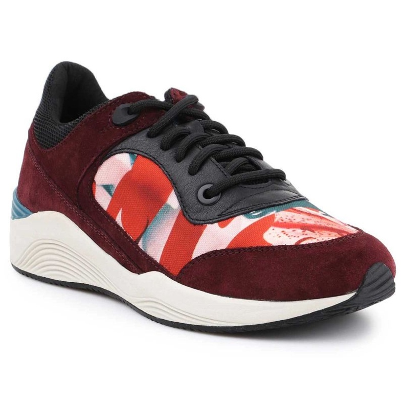 Buty lifestylowe Geox D Omaya C D540SC-0AN22 czerwone 1