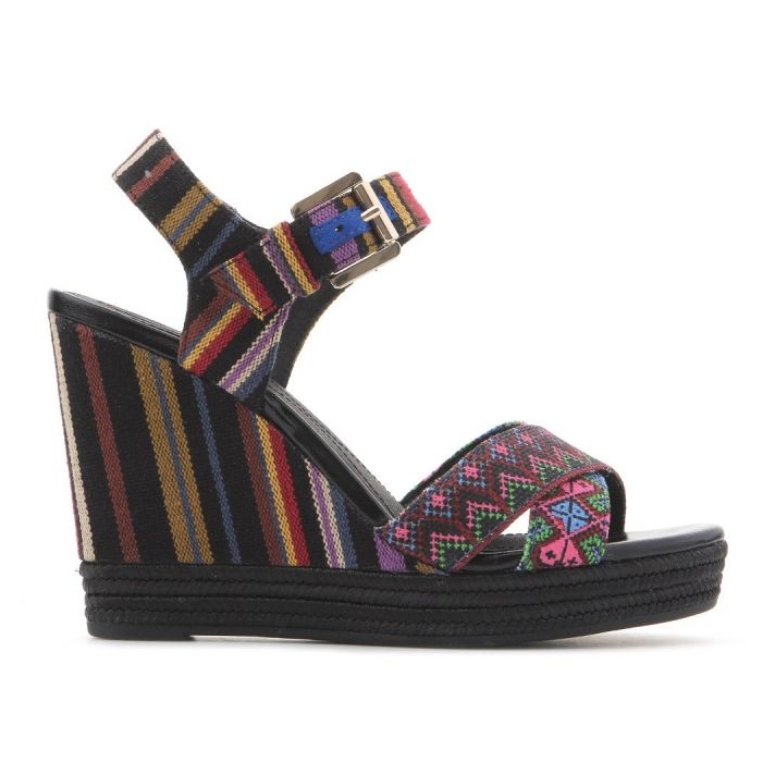 Buty na koturnie Geox D82P6G 000AW C0042 wielokolorowe 1