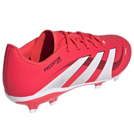 Buty piłkarskie adidas Predator League FG/MG ID3750 czerwone 3