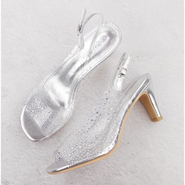 Sandały na słupku Potocki W WS43317 WOL284C 2