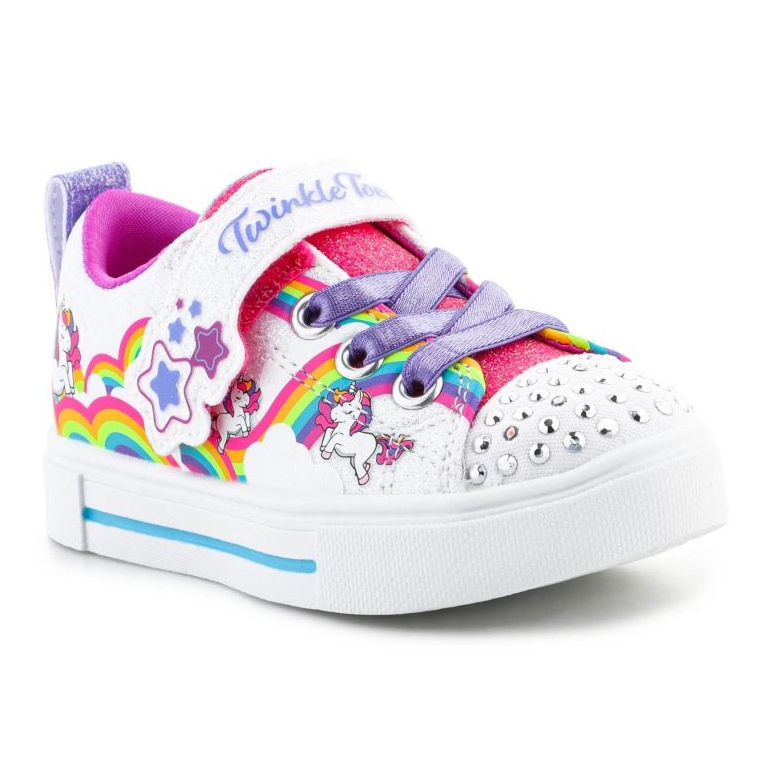 Buty Skechers S-Lights Girls Twinkle Sparks Jumpin Clouds 314809N-WMLT białe 2