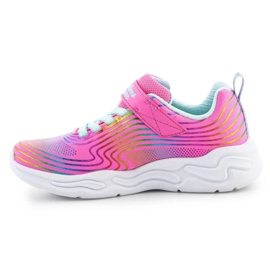 Buty Skechers S-Lights Wavy Beams  302338L-PKMT różowe 8